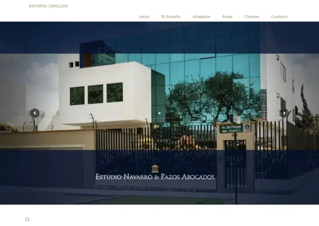 Las paginas web de los estudios de abogados en lima peru mejor posicionadas en google navarropazos - Servicio de Diseño de Páginas Web para Empresas en Lima - Perú