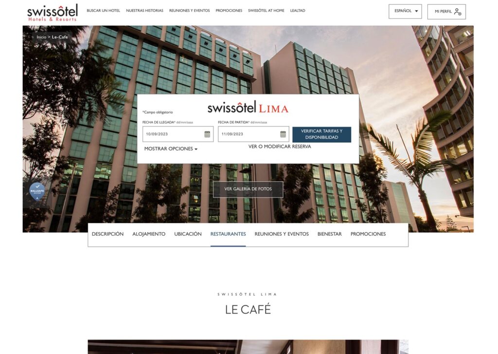 las paginas web de cafeterias en lima peru mejor posicionadas en google swissotel - Servicio de Diseño de Páginas Web para Empresas en Lima - Perú