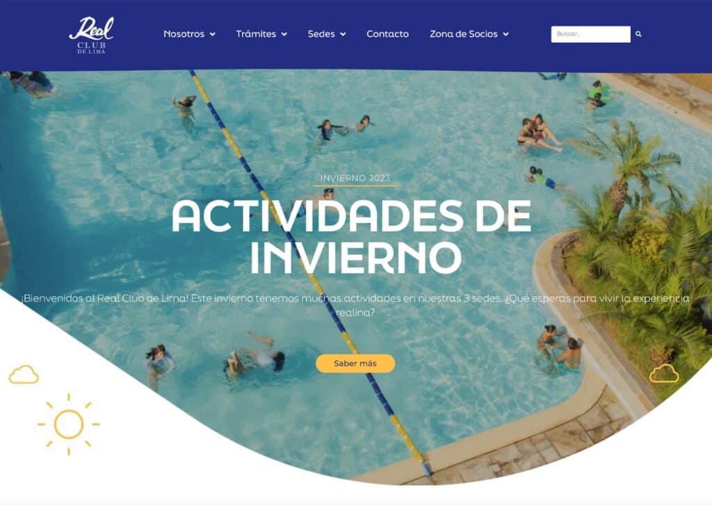 las paginas web de clubes en lima peru mejor posicionadas en google real club de lima - Servicio de Diseño de Páginas Web para Empresas en Lima - Perú