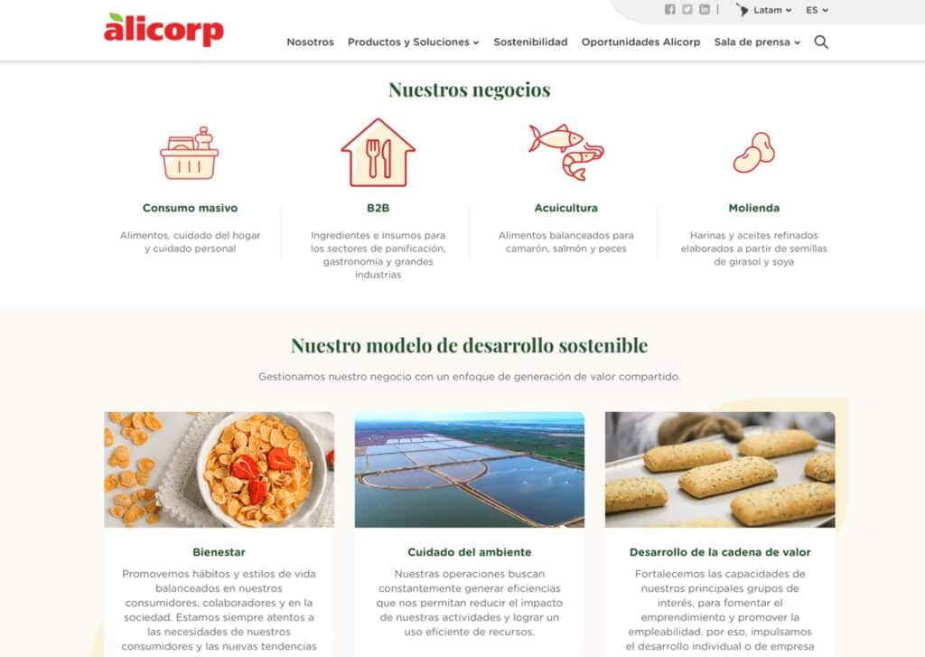 las paginas web de companias industriales en lima peru mejor posicionadas en google alicorp - Servicio de Diseño de Páginas Web para Empresas en Lima - Perú