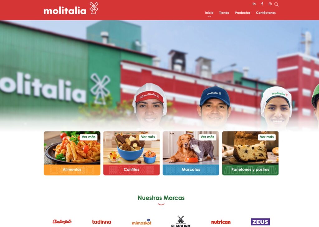 las paginas web de companias industriales en lima peru mejor posicionadas en google molitalia - Servicio de Diseño de Páginas Web para Empresas en Lima - Perú