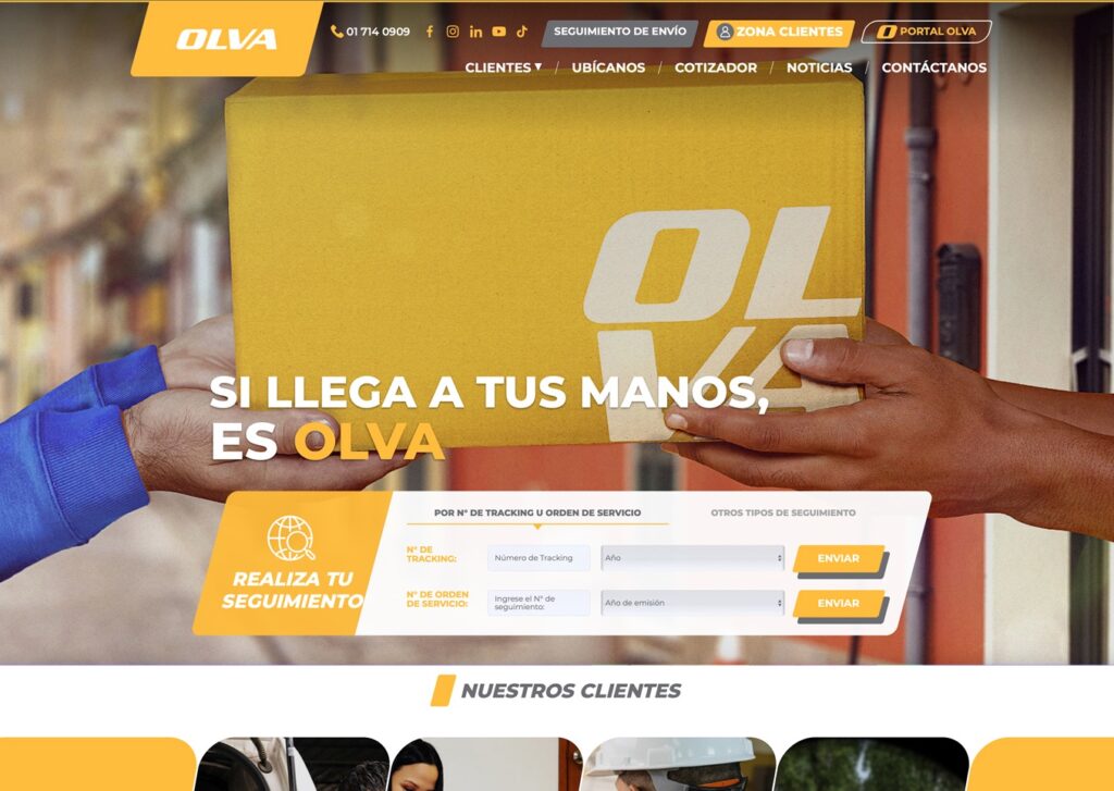 las paginas web de couriers en lima peru mejor posicionadas en google olva - Servicio de Diseño de Páginas Web para Empresas en Lima - Perú