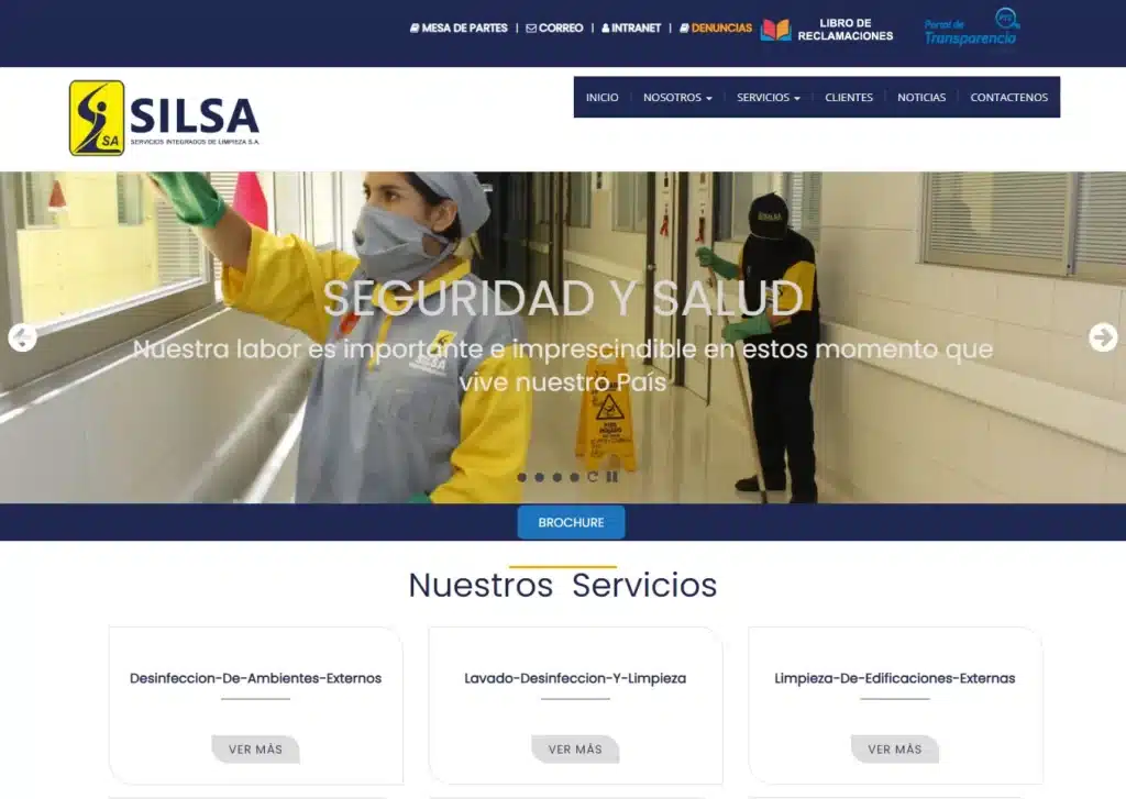 las paginas web de empresas de servicios en lima peru mejor posicionadas en google silsa - Servicio de Diseño de Páginas Web para Empresas en Lima - Perú