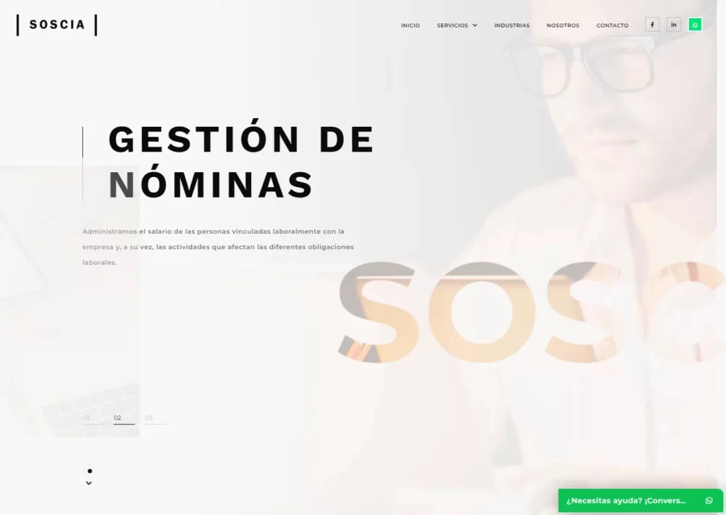 las paginas web de estudios contables en lima peru mejor posicionadas en google soscia - Servicio de Diseño de Páginas Web para Empresas en Lima - Perú