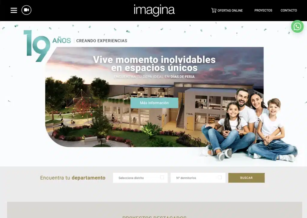 las paginas web de inmobiliarias en lima peru mejor posicionadas en google imagina - Servicio de Diseño de Páginas Web para Empresas en Lima - Perú