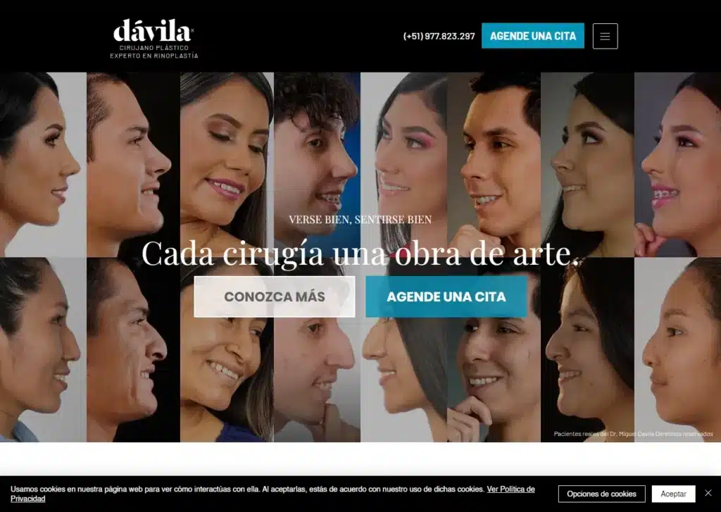 las paginas web de medicos en lima peru mejor posicionadas en google clinica davila - Servicio de Diseño de Páginas Web para Empresas en Lima - Perú