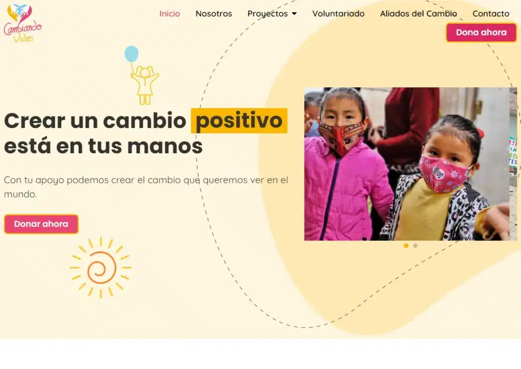 las paginas web de ongs en lima peru mejor posicionadas en google cambiandovidas - Servicio de Diseño de Páginas Web para Empresas en Lima - Perú