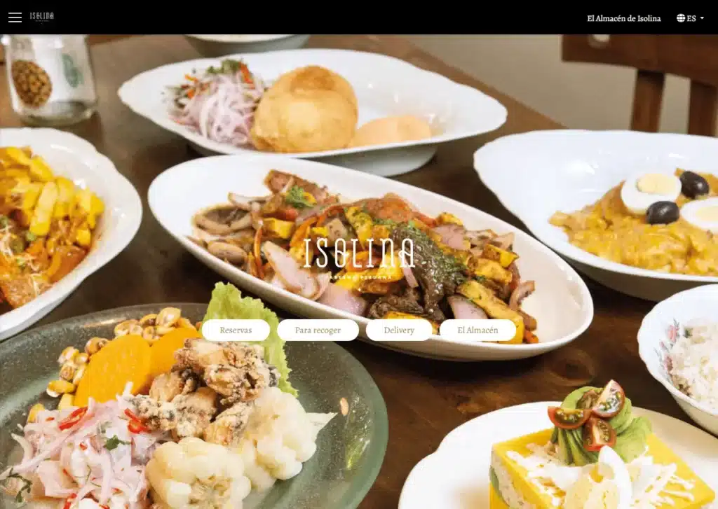 las paginas web de restaurantes en lima peru mejor posicionadas en google isolina - Servicio de Diseño de Páginas Web para Empresas en Lima - Perú